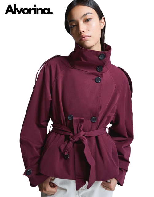 Alvorina™ Cropped Trench Coat