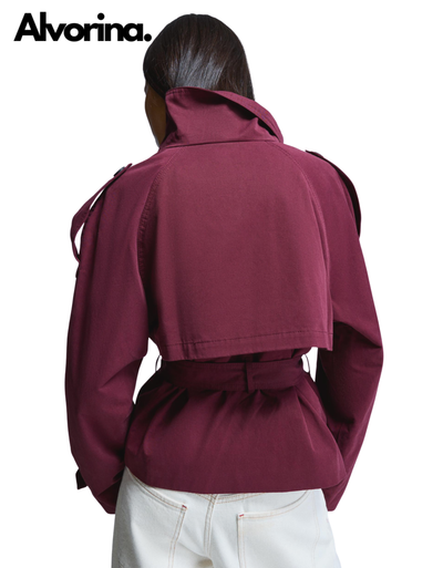 Alvorina™ Cropped Trench Coat