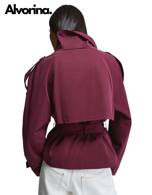 Alvorina™ Cropped Trench Coat