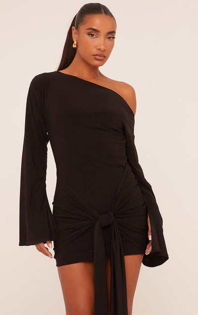 Long-Sleeve Mini Dress