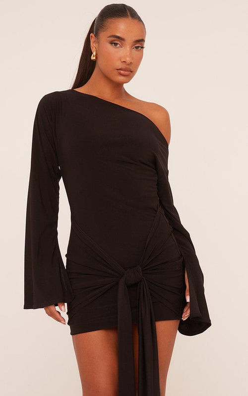 Long-Sleeve Mini Dress