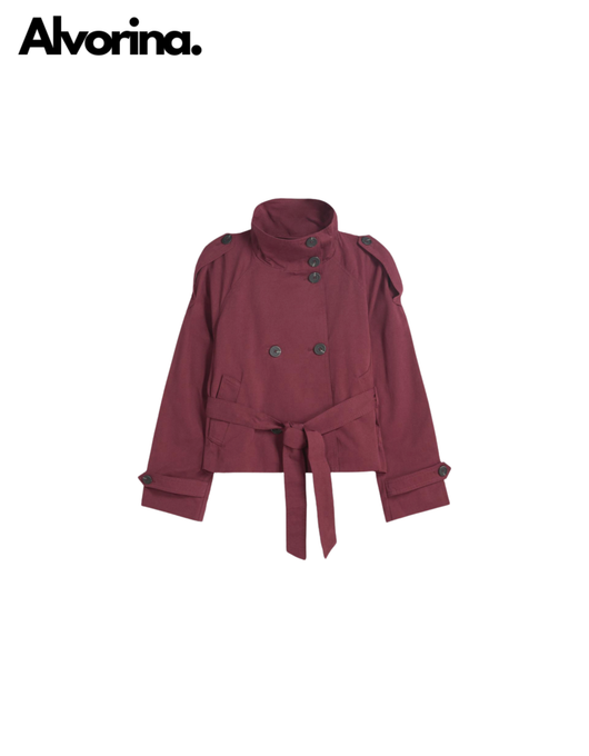 Alvorina™ Cropped Trench Coat