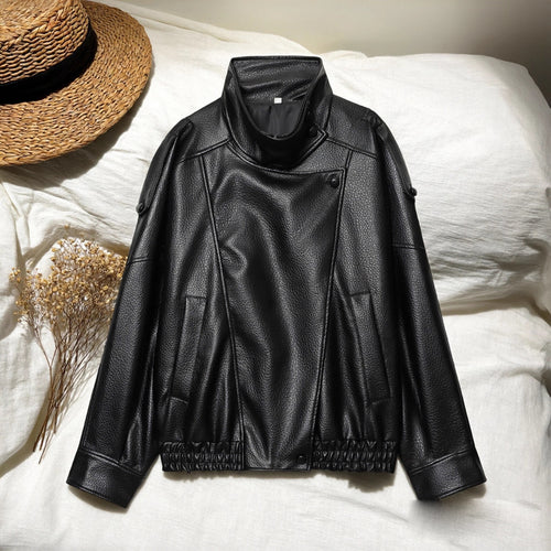Alvorina™ Faux Leather Coat