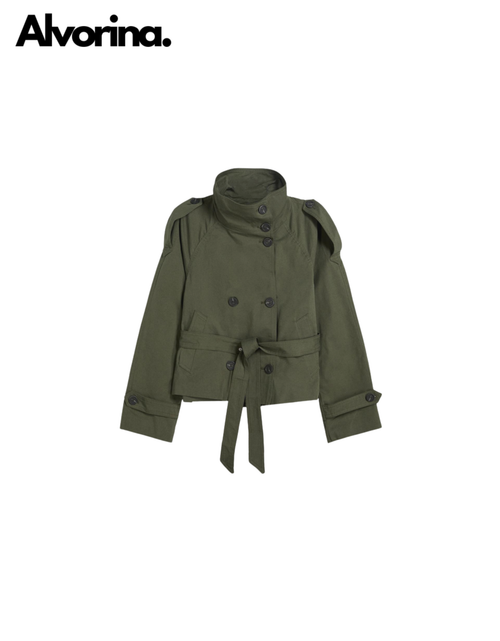 Alvorina™ Cropped Trench Coat