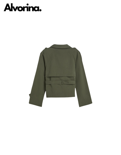 Alvorina™ Cropped Trench Coat