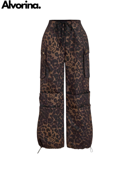 Alvorina™ Leopard Cargo Pants