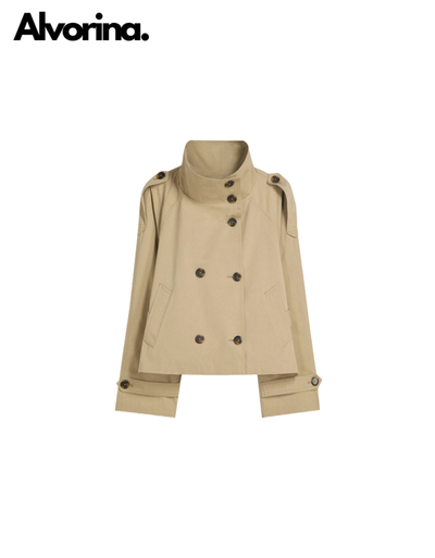 Alvorina™ Cropped Trench Coat
