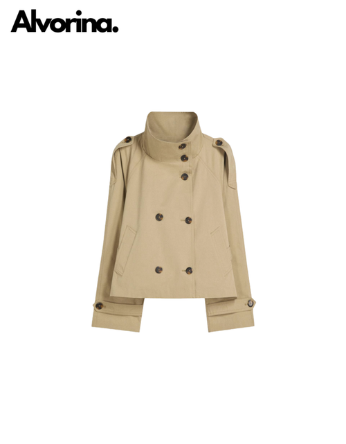 Alvorina™ Cropped Trench Coat