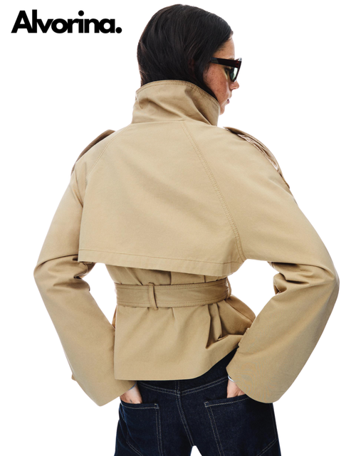 Alvorina™ Cropped Trench Coat
