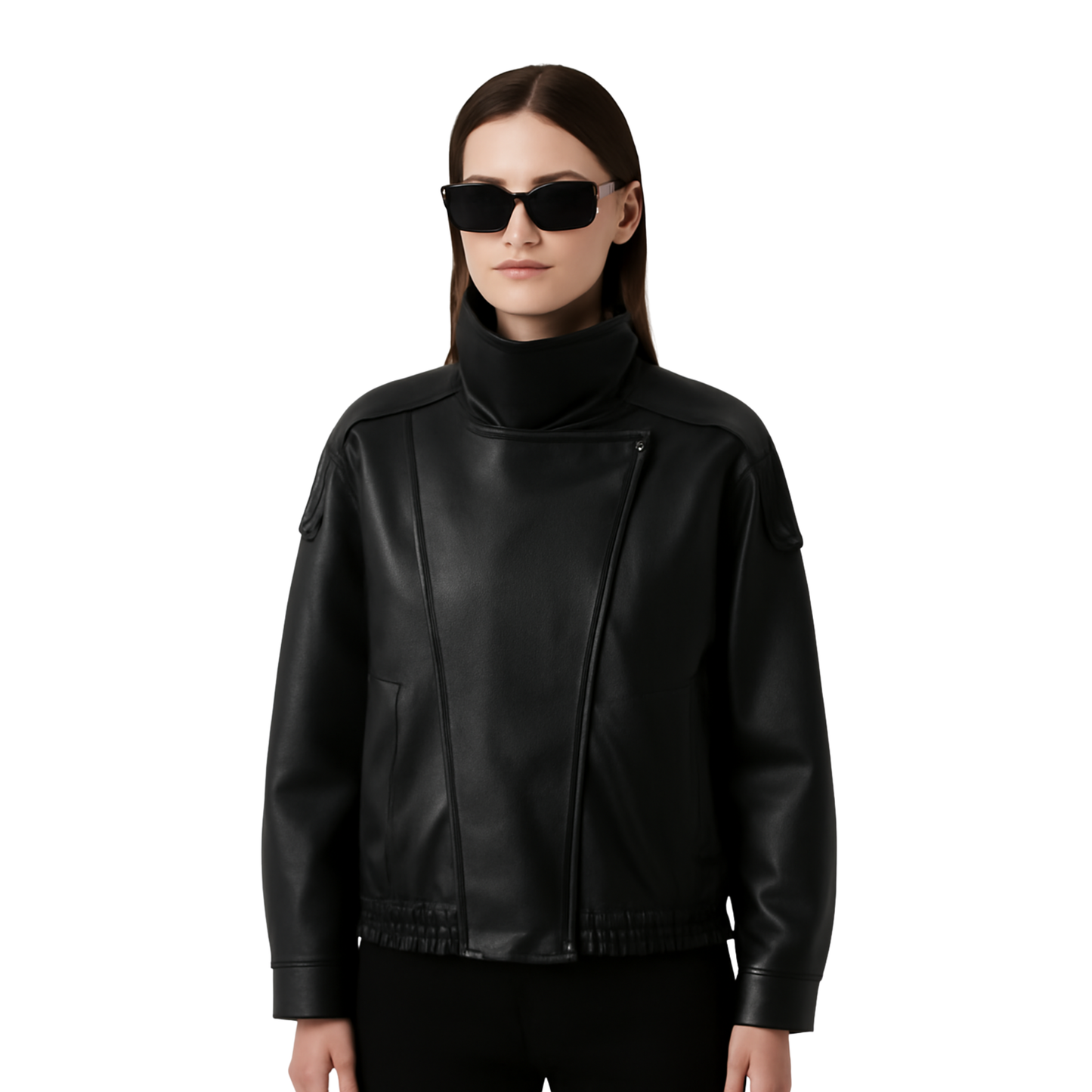 Alvorina™ Faux Leather Coat