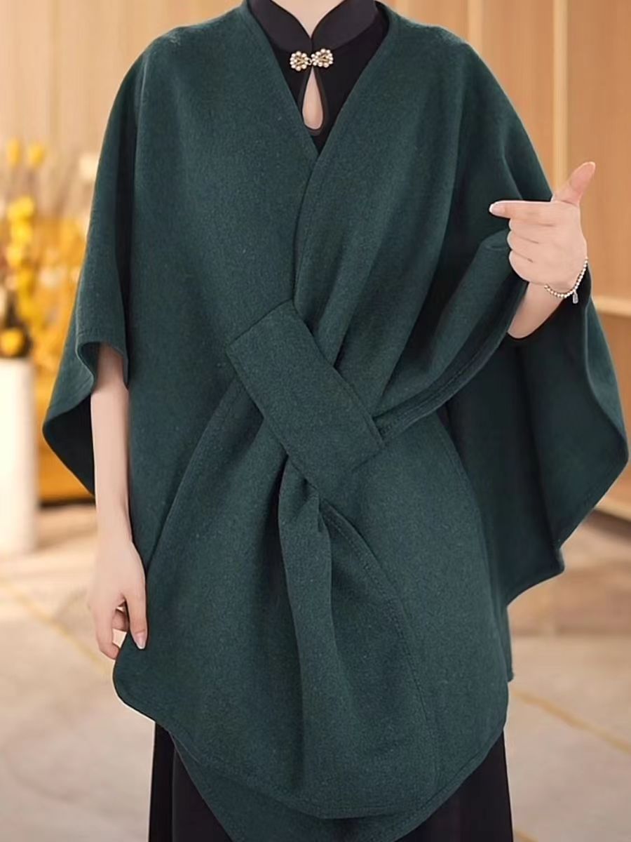 Falling Maple Cape Shawl